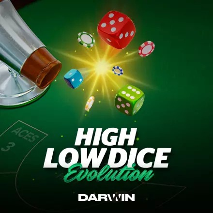 High Low Dice Evolution slot icon by Darwin Gaming, available at Istana Casino